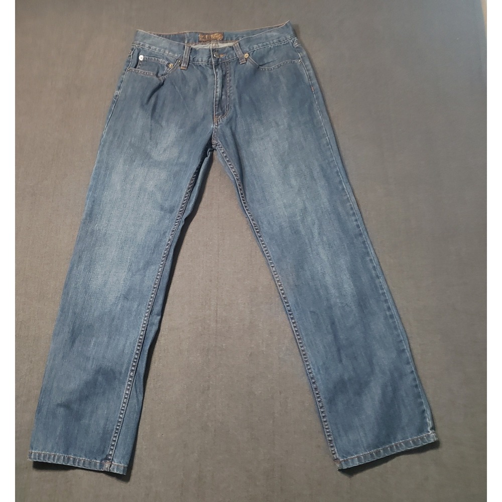Blue Pronto Uomo Jeans Mens 32x30 Blue Straight Leg Denim Pants